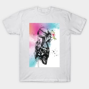 Woman and Wolf T-Shirt